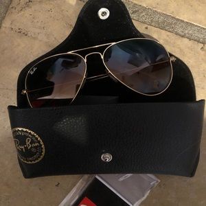 Rayban Gold frame aviators